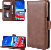 Voor OPPO F9 / F9 Pro / Realme 2 Pro / A7X Dual-side magnetische gesp horizontale flip lederen tas met houder & kaartsleuven & portemonnee & fotolijst (bruin)