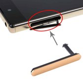 Simkaartdop + Micro SD-kaart stofdicht blok voor Sony Xperia Z5 Premium (goud)