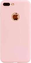 Voor iPhone 8 Plus / 7 Plus Candy Color TPU Case (roze)