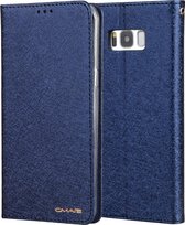 Voor Galaxy S8 CMai2 zijde textuur horizontale flip lederen case met houder & kaartsleuven & fotolijst & portemonnee (koningsblauw)