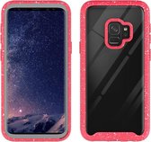 Voor Galaxy S9 Shockproof Starry Sky PC + TPU beschermhoes (rood)