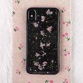 Zachte hoes met bloemenpatroon voor iPhone X / XS