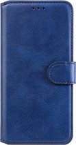 Voor Xiaomi Redmi 9 klassieke kalfsstructuur PU + TPU horizontale flip lederen tas, met houder & kaartsleuven en portemonnee (blauw)