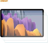 Voor Samsung Galaxy Tab S7 2 STUKS ENKAY Hat-Prince 0.33mm 9 H Oppervlaktehardheid 2.5D explosieveilige Gehard Glas Protector