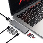 MacBook Pro Dock X met HDMI 4K + 1 x Thunderbolt 3 + 1 x USB-C + 3 x USB3.0 + SD/MicroSD