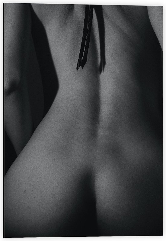 Dibond Dos de Femme Nue noir blanc Photo 40x60cm sur