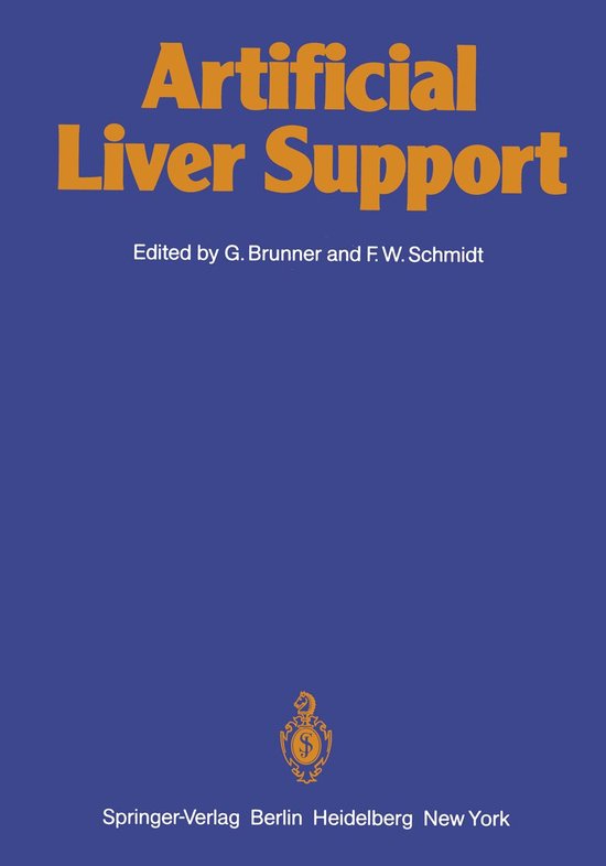 Medicine (R0) - Artificial Liver Support - cover