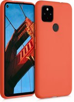 kwmobile telefoonhoesje voor Google Pixel 4a 5G - Hoesje voor smartphone - Back cover in tomaatrood