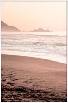 JUNIQE - Poster in kunststof lijst California Sunset Part 1 -20x30