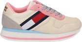 Tommy Jeans Flaform Runner dames sneaker - Beige multi - Maat 39