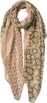 Clayre & Eef sjaal 85x180cm beige