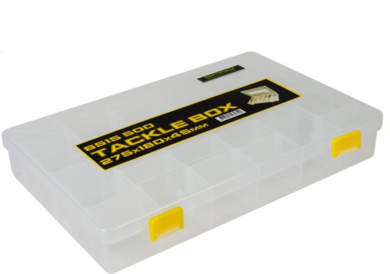 Foto: Spro tackle box viskoffer 27 5x18x4 5 cm transparant