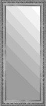 Zilveren Spiegel Antiek 50x100 cm – Chantale – Spiegel Zilver – wand spiegels – Unieke spiegel met zilveren lijst – Perfecthomeshop