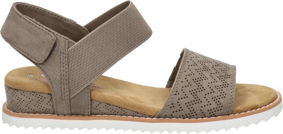 Skechers Desert Kiss Dames Sandalen - Taupe - Maat 38