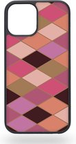 Pink rombs Telefoonhoesje - Apple iPhone 12 / 12 Pro