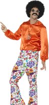 SMIFFYS - Jaren 60 hippie broek voor mannen - L - Volwassenen kostuums
