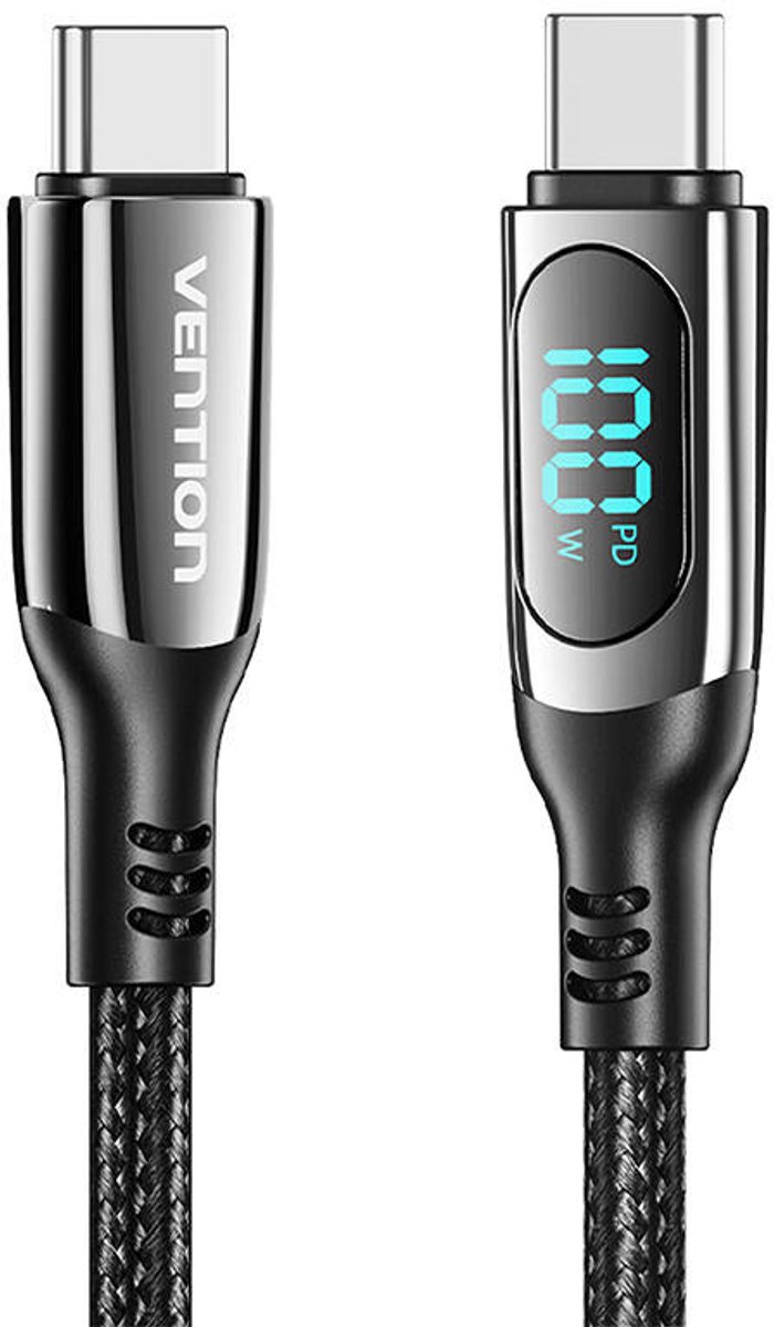Vention Taybav Usb 2.0 C-C-Kabel 100W 5A 1,2M (Zwart)