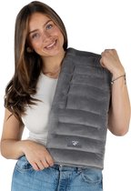 Chillaxy - Kersenpitkussen - Pittenzak magnetron - Pittenkussen Langwerpig - Warmtekussen - Grijs