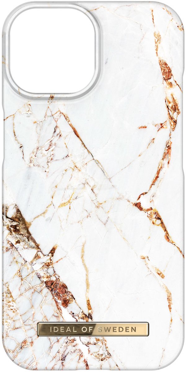 iDeal of Sweden Fashion Backcover geschikt voor Apple iPhone 15 - Carrara Gold