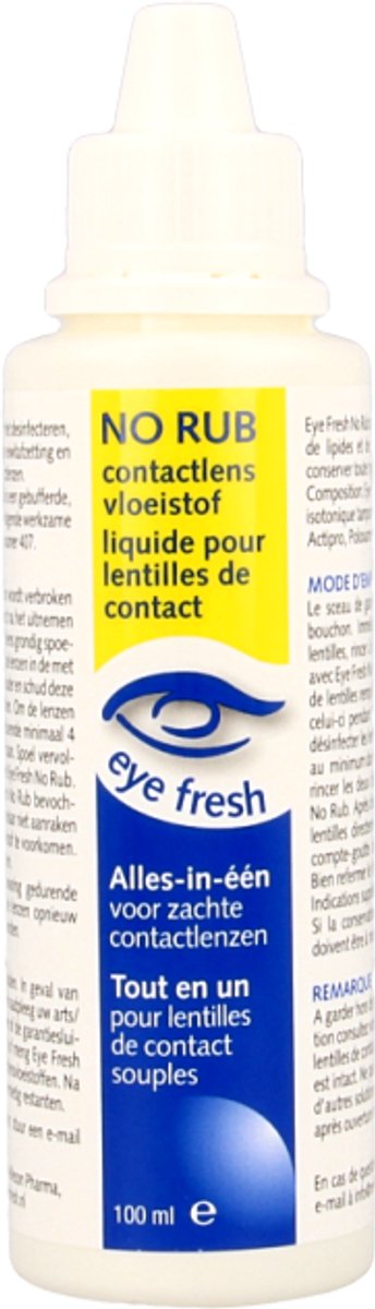 Goedkoopste Eyefresh No rub alles in een vloeistof zachte lenzen - 100 ml