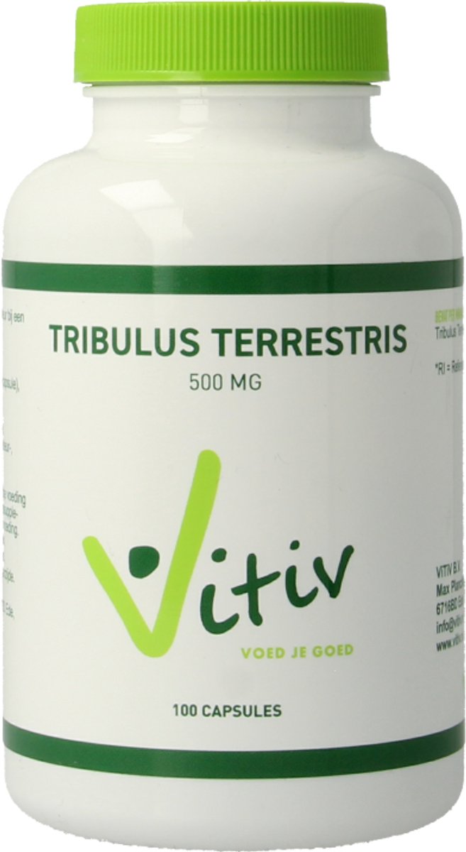 Vitiv Tribulus terrestris 500mg groen 100 Capsules
