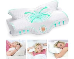 Ergonomisch Contourkussen - Vermindert Nek- en Rugpijn - 1 stuk - Traagschuim