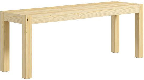 HOMCOM Zitbank, 2-zits, houten bank, eetbank, tot 220 kg belastbaar