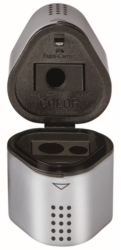 Faber-Castell puntenslijper - Trio Grip 2001 - zilver - kunststof - FC-183800