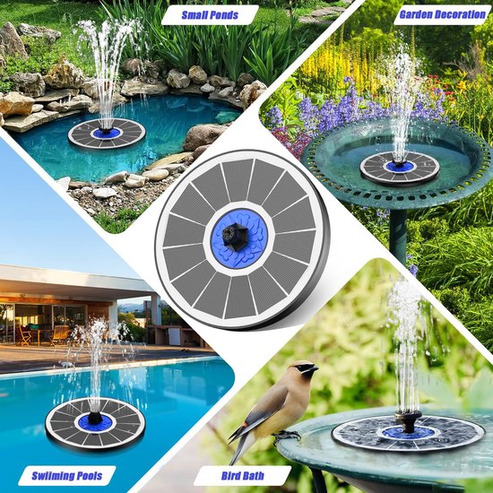 Drijvende Fontein - Op zonne-energie – Fonteinpomp – Vijver fontein