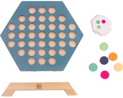 BS Toys Bordspel 3 bij Elkaar - Educatief Speelgoed - Vanaf 6 Jaar - 2 tot 4 Spelers - Cadeau kind