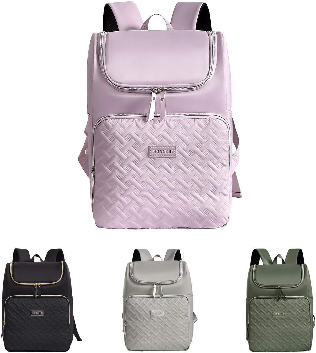 Rainbecom Geïsoleerde Lunchtas 17L - Koeltassen Paars - Isolerende & Waterdichte 900D Polyester – Handvat Riem Lunch Bag - Verstelbare Schouderriem – Voor Werk, School, Reizen, Picknick - 28×16×38cm
