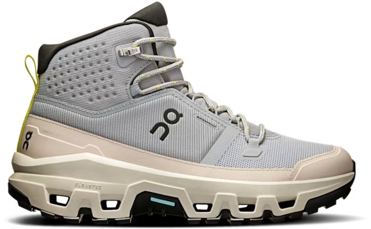 ON Cloudrock Mid WP Wandelschoen Dames waterdichte mid wandelschoenen Alloy Ice Blauw