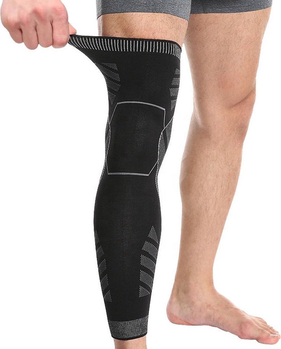 Jumada's - Verbeter je sportprestaties met Jumada's Compressie brace - Been Verband - Elastische Bandage - Band - Strap - Sleeve - Kousen - Warmers - Anti-Blessure - Zwart - Maat: Large - 1 stuk