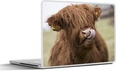 Autocollant pour ordinateur portable - 11,6 pouces - Scottish Highlander - Marron - Vache - 30x21cm - Autocollants pour ordinateur portable - Peau pour ordinateur portable - Couverture
