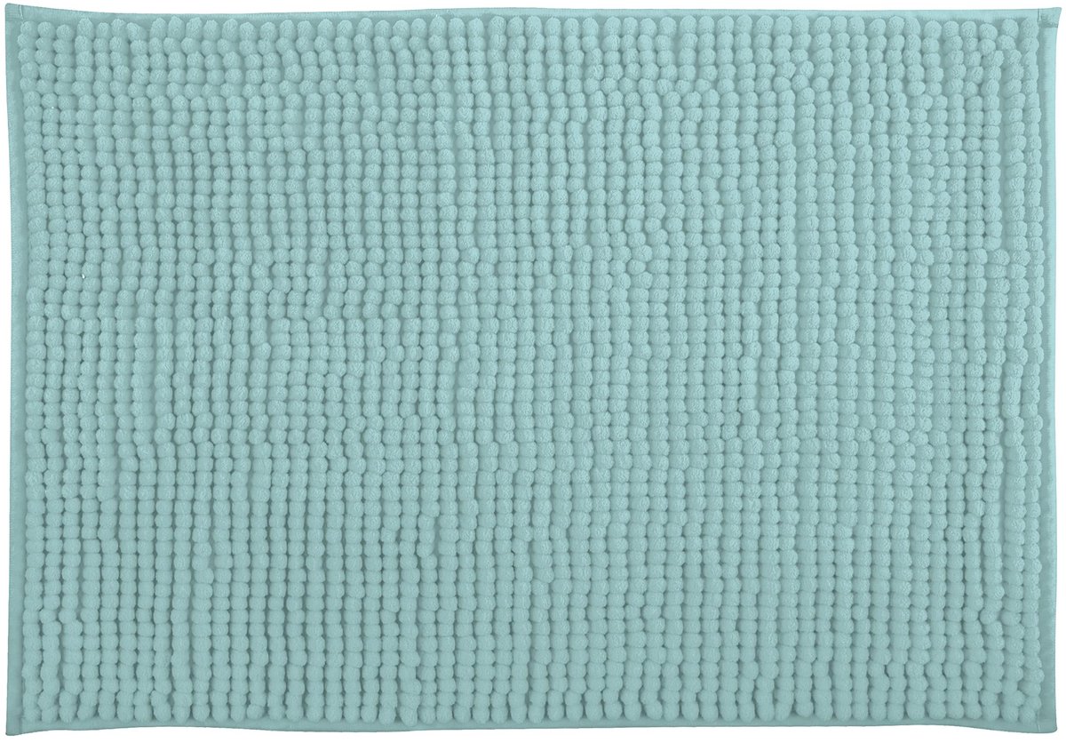 MSV Badmat Badmat Douchemat Chenille Dieppolige Badmat 40x60 cm – Pastelgroen
