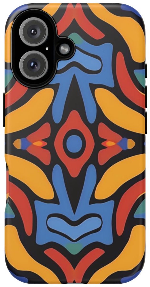 Kleurrijk Abstract Patroon – Telefoonhoesje Geschikt voor iPhone 16