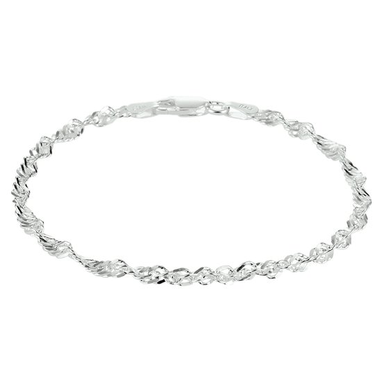 GLAMS - Bracelet Maille Singapour 2,75 mm 19 cm - Argent