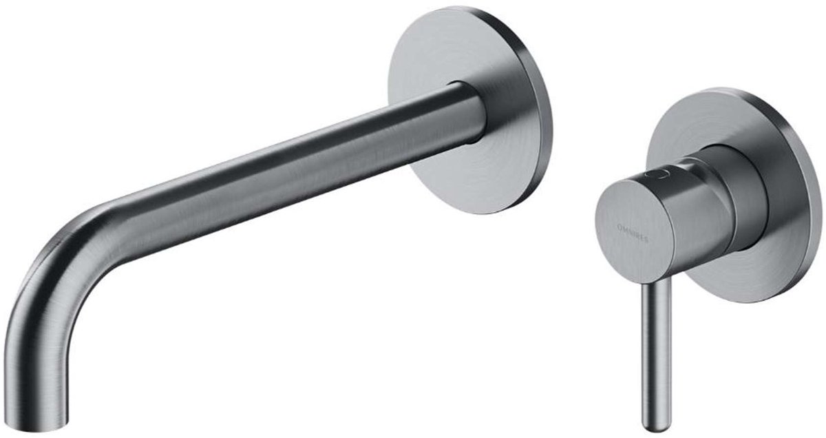 OMNIRES Y - Inbouw wastafelkraan, 2-gats installatie,met inbouwdeel, nikkel Y1215HLNI