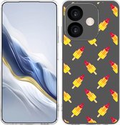Cazy Hoesje geschikt voor Oppo A40 / A40m / A60 (5G) Hoesje Siliconen - Raketjes