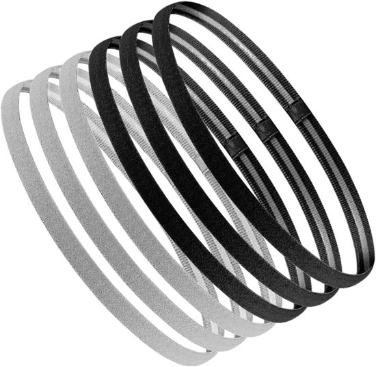 Foto: 6 stuks haarbanden voor heren en jongens elastische sport haarbanden voor yoga en meer antislip en vochtafvoerend ideaal voor yoga voetbal joggen training en gym uniseks styling