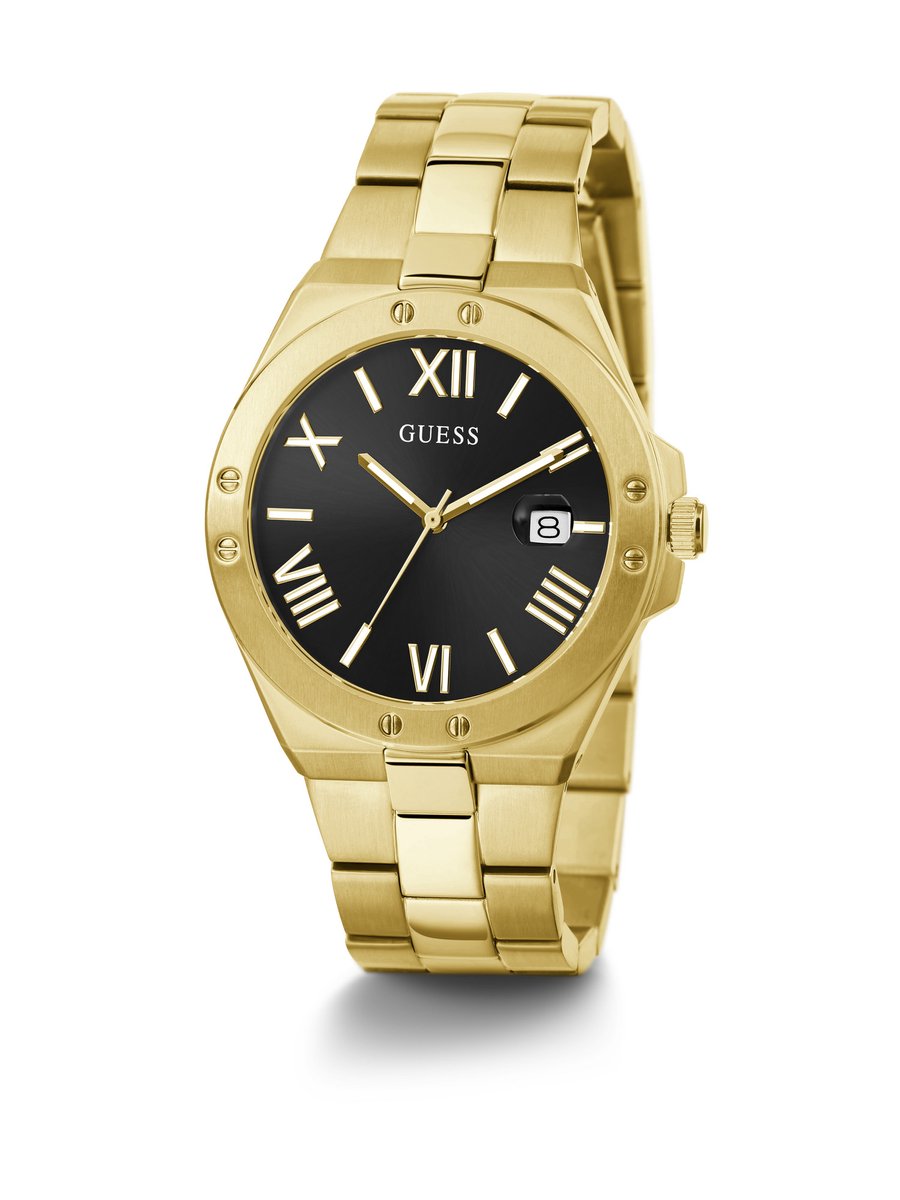 Guess Gd Perspectief Quartz Analoog Analoog Horloge Goudkleurig Kast 100%: Roestvrij Staal | Armband 100%: Roestvrij Staal 41 GW0276G2