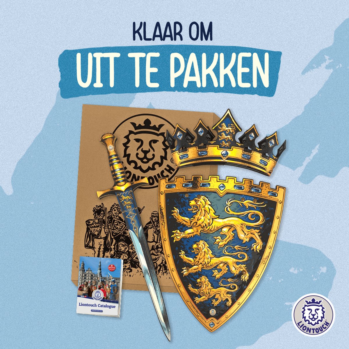 Liontouch - Koningsmaker Kroon | Voor Kinderen Vanaf 3 jaar - Maat Verstelbaar | Middeleeuws Rollenspel Voor Jongens In Duurzaam Schuim | Rollenspel, Verkleden, Verkleedpartijen & Koninklijke Kostuums