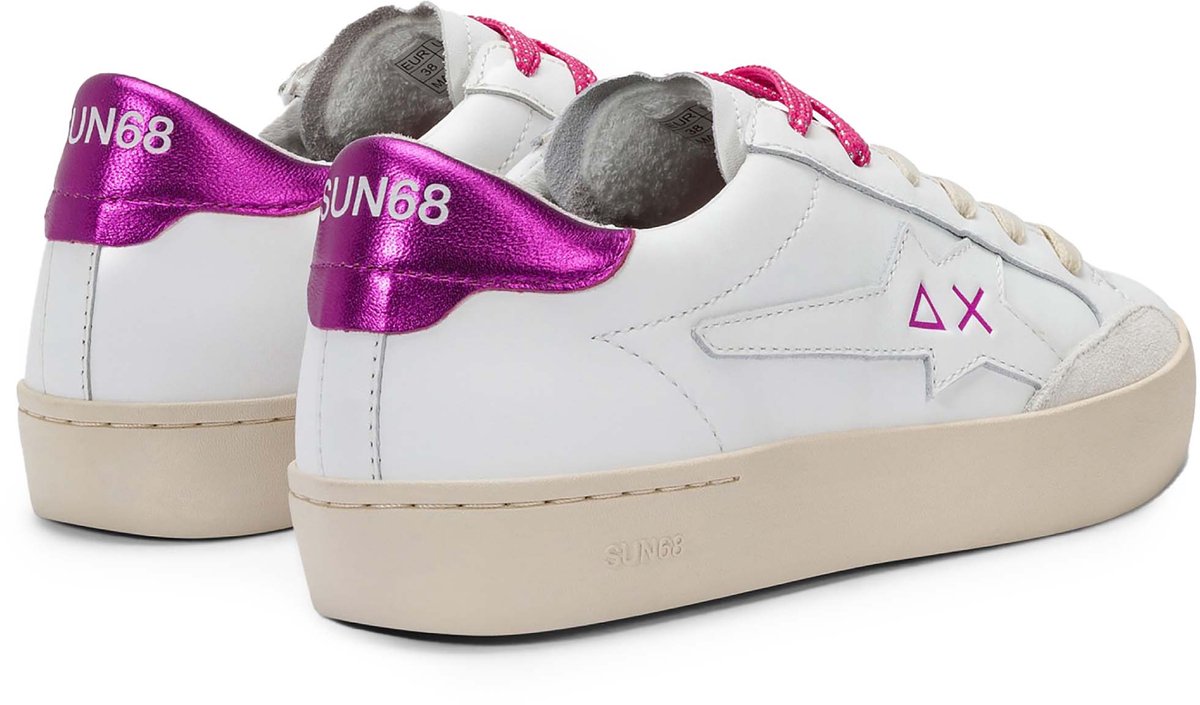 Sun68 Katy Leren Sneakers Streetwear Vrouwen
