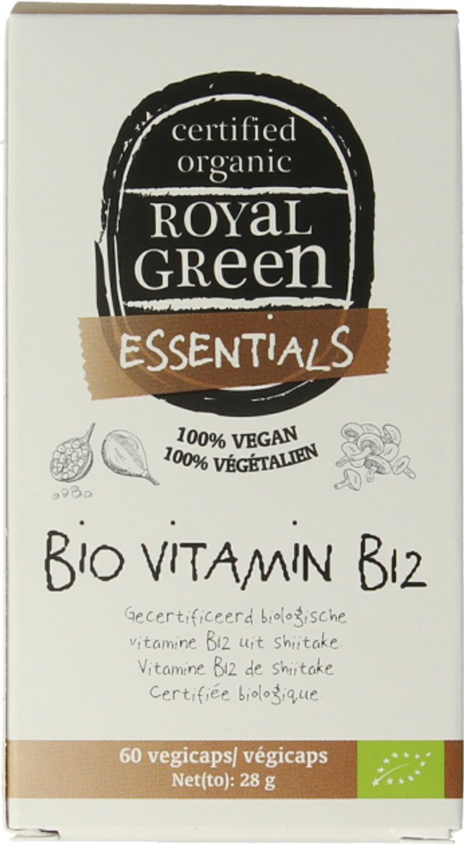 Goedkoopste Royal Green Vitamine B12 - 25mcg bio 60 Vegetarische capsules