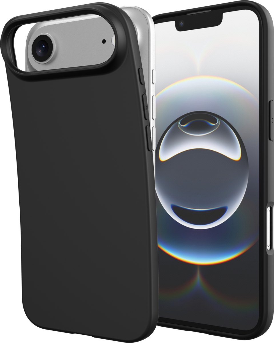 Cazy hoesje geschikt voor iPhone Air Hoesje Siliconen - Flexibele 100% GRS Case - Zwart