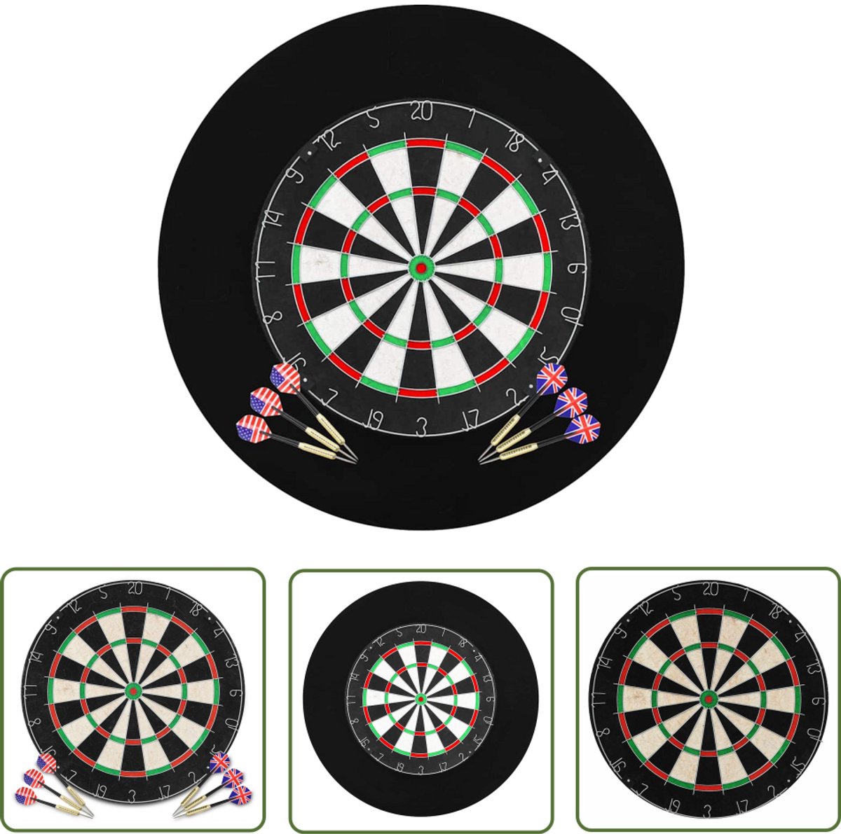 vidaXL Dartgame - Dartbord - Dartbord professioneel met 6 darts en surround sisal - Sissal Dartbord - Dartsets - Dartaccessoires