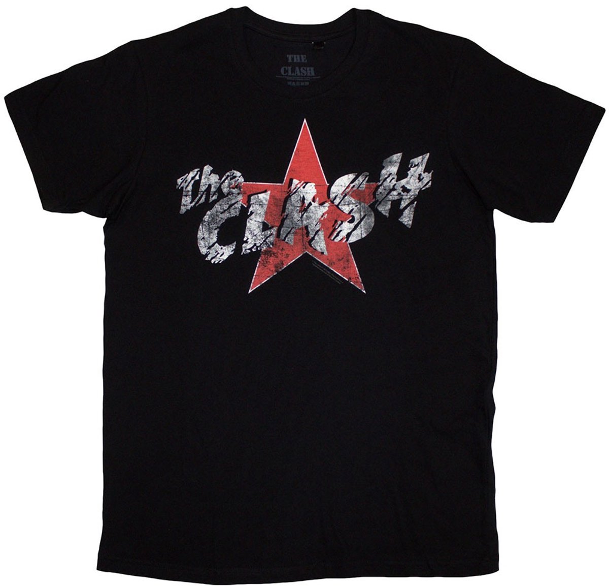 The Clash - Star Logo Heren T-shirt - S - Zwart