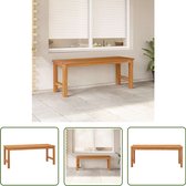 The Living Store Banc de jardin - Bois de teck - 114x40x45 cm