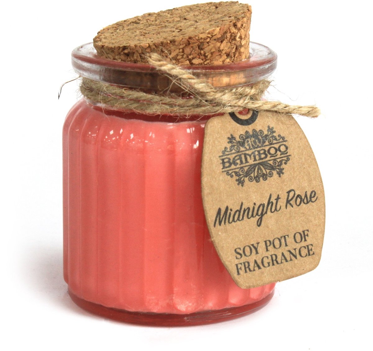 Midnight Rose Sojapot met Geurkaars - 6 stuks