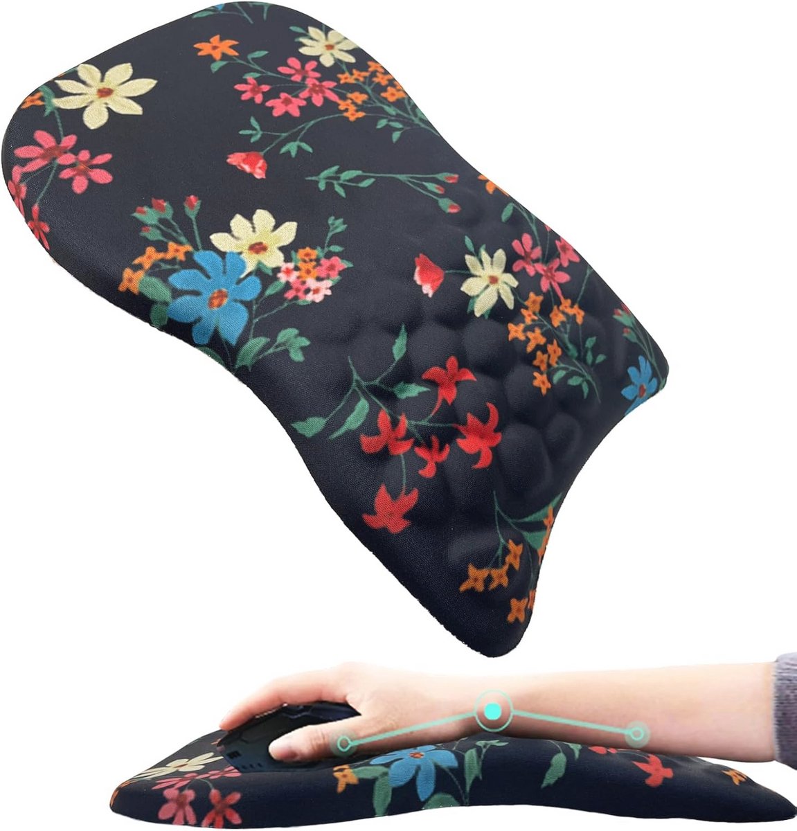 Ergonomische Muismat met Polssteun en Massagefunctie voor Pijnverlichting